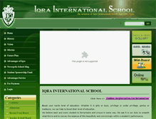 Tablet Screenshot of iqrainternationalschool.org